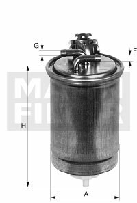 FILTRO COMBUSTIBLES WK 853/12 Z  