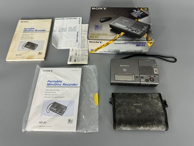 Odtwarzacz Nagrywarka Walkman MiniDisc Sony MZ-B3 Zestaw Unikat