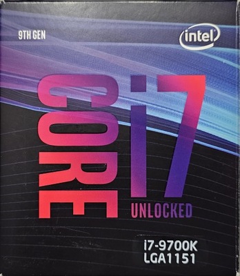 Procesor Intel Core i7-9700K 8 x 3,6 GHz gen. 9 SRG15