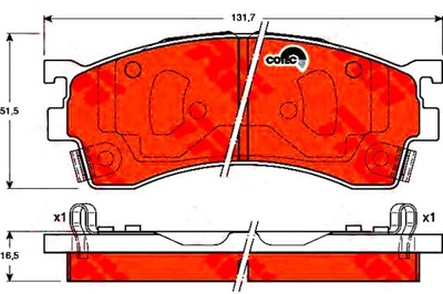 TRINKELĖS STABDŽIŲ MAZDA PRIEK. 626 91- PROBE 323 98- 