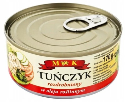 Tuńczyk rozdrobniony w oleju 170 g M&K