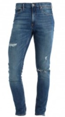 Spodnie męskie jeansy Skinny RIVER ISLAND r. 26/32