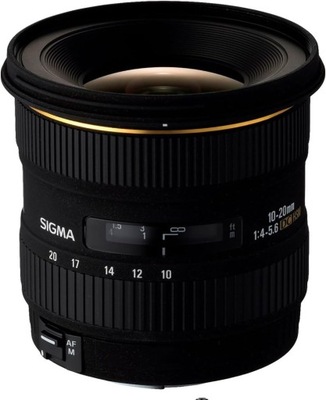 Okazja!ost. szt.gw. Nowy Obiektyw Sigma Canon EF-S 10-20mm F4-5.6 EX DC HSM