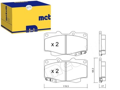 METELLI ZAPATAS DE FRENADO TOYOTA HILUX 01- METELLI  