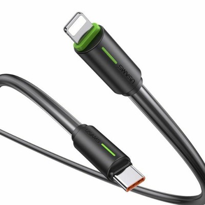 Kabel USAMS USB-C/Lightning 1m SJ73530W czarny