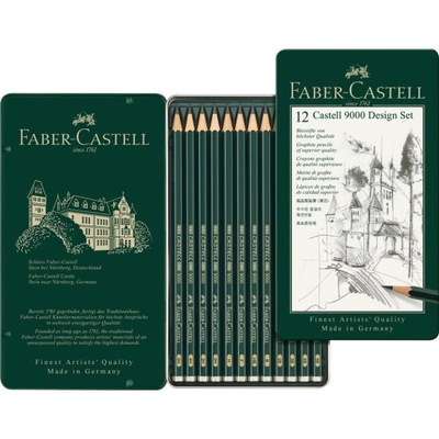 Ołówek FABER-CASTELL 9000 design 12 sztuk