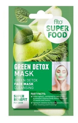 FITO SUPERFOOD maska do twarzy, oczyszczanie, zielony detox, 10ml
