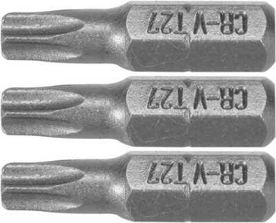 STHOR BITY 1/4"X25 MM TORX T27 3 SZT