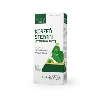 STEPHANIA korzeń stefanii 60k(400mg)- Medica Herbs