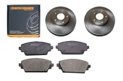 DISCS PADS NISSAN ALMERA TINO FRONT SET 280MM  