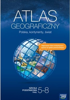 ATLAS GEOGRAFICZNY SP POLSKA, KONTYNENTY, ŚWIAT