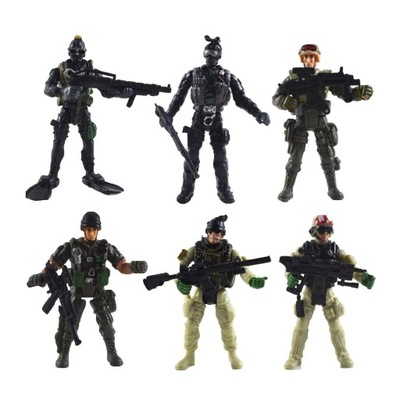 6 sztuk ruchomych figurek żołnierzy Model dzieci
