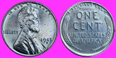 USA 1 cent 1943 D -Denver /U 248