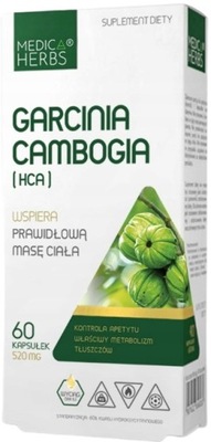 Medica Herbs GARCINIA CAMBOGIA spalacz ODCHUDZANIE Metabolizm tłuszczów