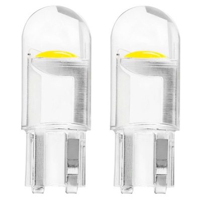 Żarówki LED STANDARD T10 W5W COB 12V Clear white