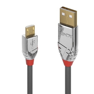 cable usb2 a to micro-b 2m/cromo 36652 lindy