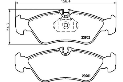 HELLA PAGID PADS BRAKE 2D0698451 24204020 44 - milautoparts-fr.ukrlive.com