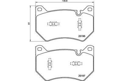 BREMBO КОЛОДКИ ГАЛЬМІВНІ AUDI Q5 FYB FYG 05 16- AUDI Q5 SPORTBACK FYT