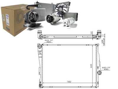 RADUADOR DEL MOTOR DE AGUA NIS60784A NISSENS  