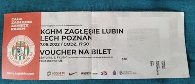 bilet Zagłębie Lubin - Lech Poznań