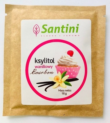 KSYLITOL WANILIOWY 16 g - SANTINI (FINLANDIA)