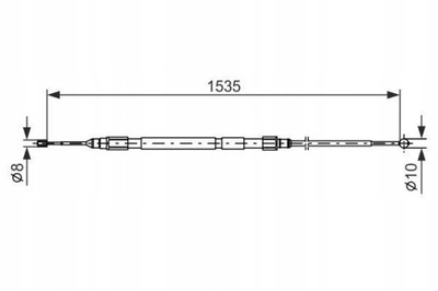 BOSCH 1 987 477 950 CIEGLO, HAMULEC AUTÓNOMO  