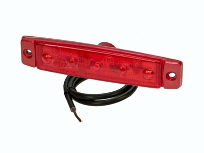 ФАРА ГАБАРИТНАЯ 12/24V LED (СВЕТОДИОД ) PRO-FLAT КРАСНАЯ