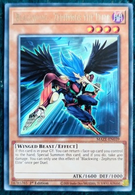 Yu-Gi-Oh! Blackwing - Zephyros the Elite (R)