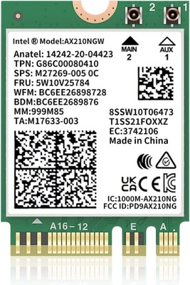 Karta sieciowa Intel AX210NGW Wi-Fi 6E