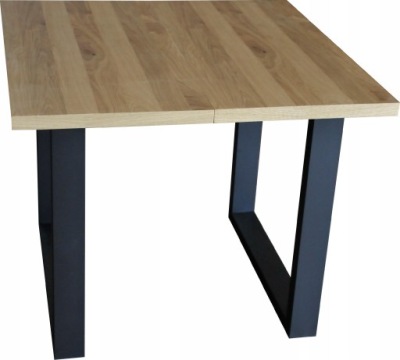 Stół LOFT ROZKŁADANY - fornir DĄB 90x90+3x45cm