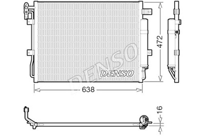 DENSO CONDENSADOR DE ACONDICIONADOR LAND ROVER DISCOVERY IV RANGE ROVER  