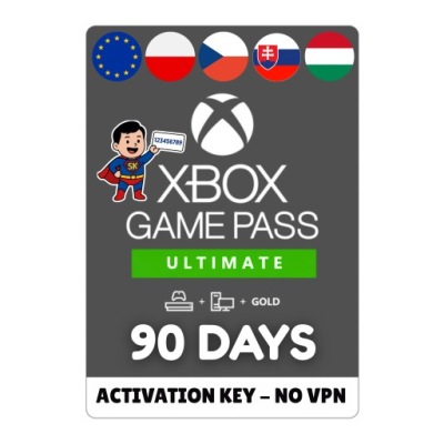 XBOX GAME PASS ULTIMATE 90 DNI / 3 MIESIĄCE KOD / KLUCZ NA TWOIM KONCIE EU