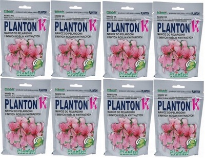 PLANTON K NAWÓZ DO PELARGONII BEGONII ROŚLIN KWITNĄCYCH KWIATÓW 8x200G