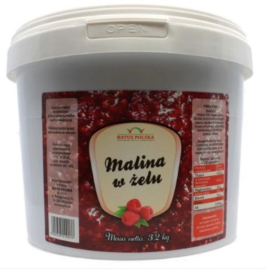 MALINA W ŻELU 50 % DESEROWA 3,2 kg