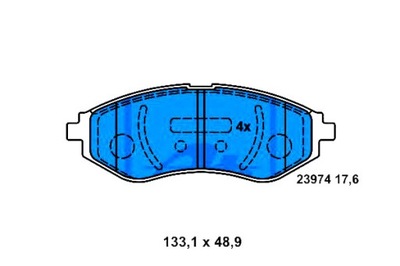 Ate тормозные колодки тормозные chevrolet перед aveo kalos 1, фото №1