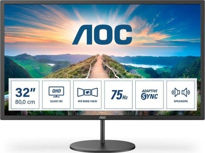 Monitor 32'' AOC Q32V4 WQHD IPS 75Hz 4ms Głośniki