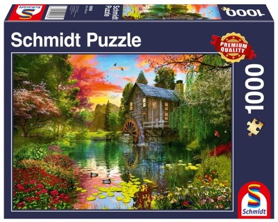 Schmidt PQ Puzzle 1000 Młyn wodny