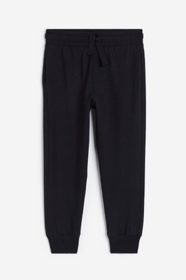 NOWE H&M spodnie dresowe cienkie czarne 110