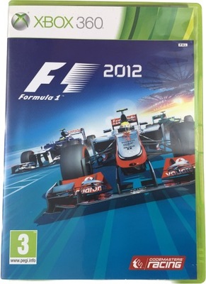 F1 2012 FORMULA 1 płyta bdb komplet XBOX 360
