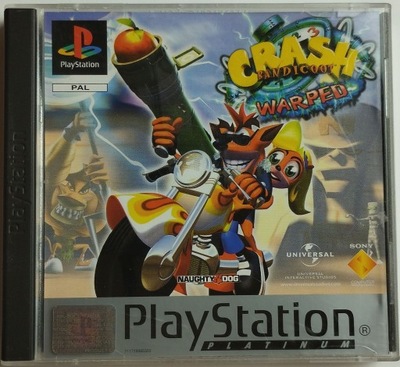 Crash Bandicoot 3: Warped Game Sony PlayStation (PSX)