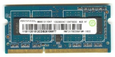 OKAZJA DDR3 4GB RAMAXEL RMT3170EB68F9W-1600