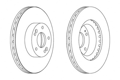 FERODO DISCOS DE FRENADO 2SZT. PARTE DELANTERA HYUNDAI CRETA GRANDEUR I30 I40 I  