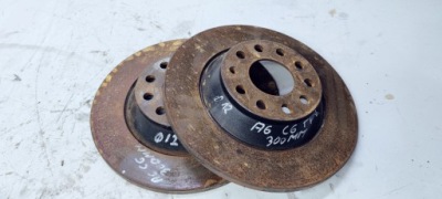 Диск гальмівні диски гальмівні задня audi a6 c6 300 mm фото №1