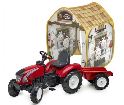 Duży traktor FALK z przyczepą 3-7 lat domek gratis