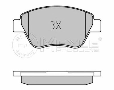 КОЛОДКИ HAM. FIAT P. PUNTO/DOBLO 05-/500/ 0252370517/PD