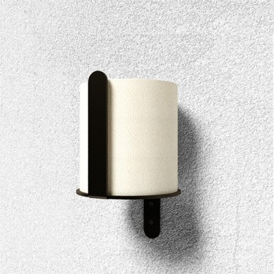 Držák toaletního papíru DOPLNĚK moderní černý závěsný