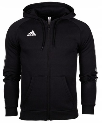 Bluza męska Adidas Core 18 FZ Hoody czarna r S