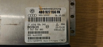 БЛОК УПРАВЛЕНИЯ КОРОБКИ A6 C5 2.5 TDI 4B0927156FK