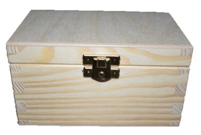 Drewniana szkatułka na biżuterię DECOUPAGE EKO