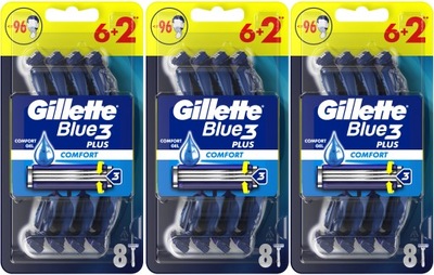 Gillette Blue3 Comfort Maszynki Jednorazowe 24szt